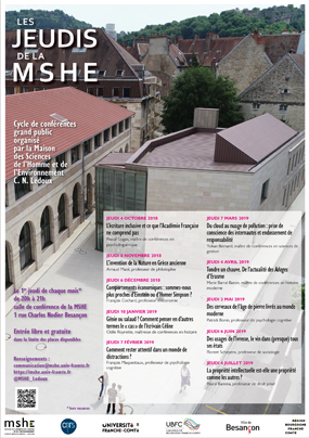 2018 19 Les Jeudis dela MSHE affiche