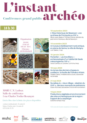 L Instant archeo 2023 2024 programme