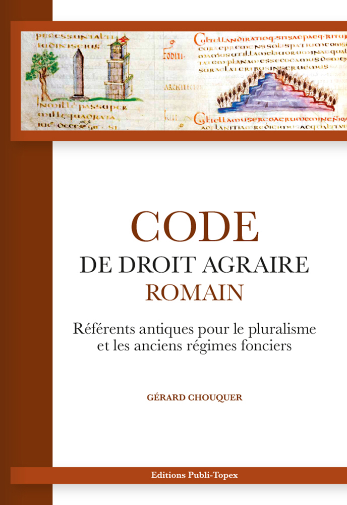 20220531 Parution Code de Droit Agraire Romain couv
